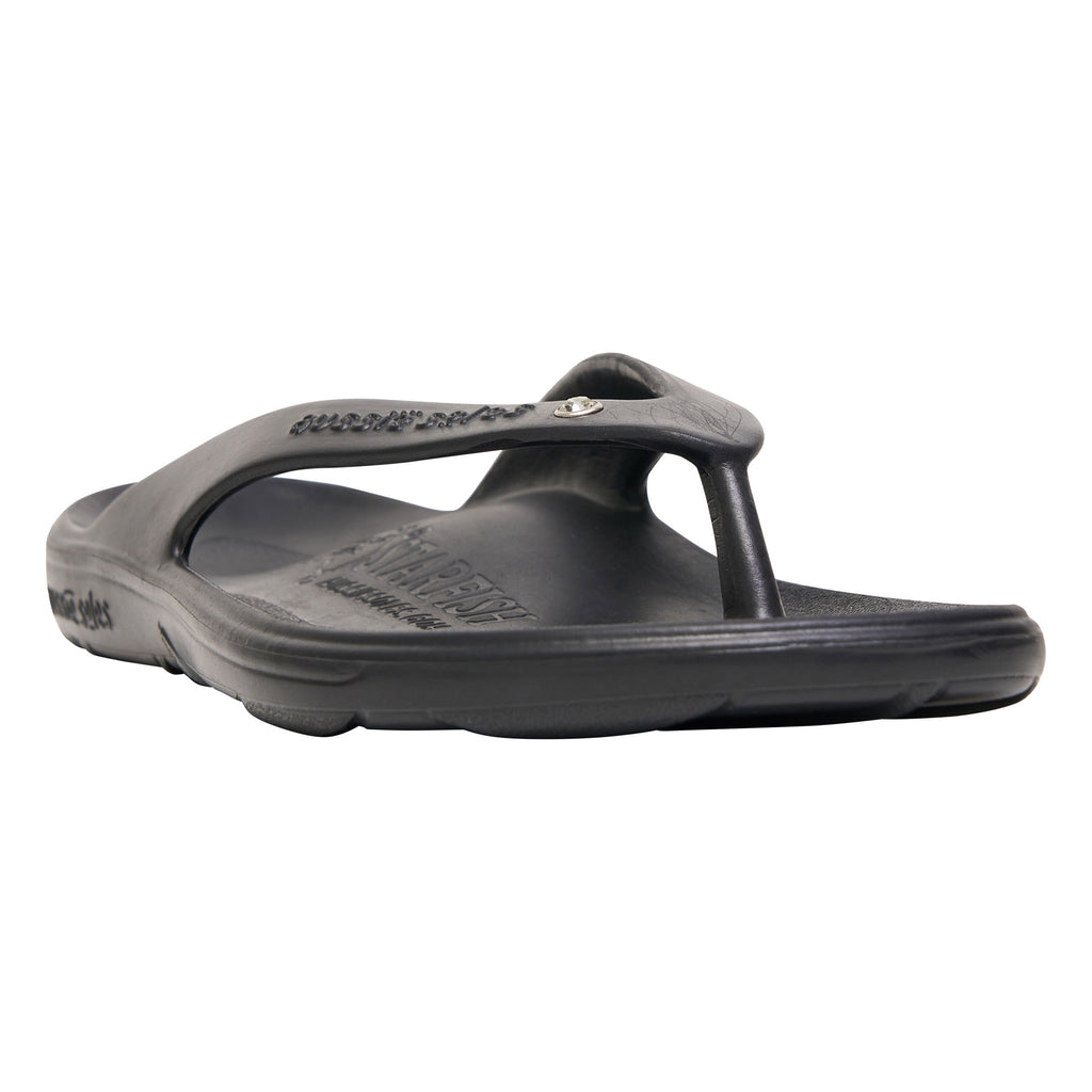 Black Arch Support Thongs