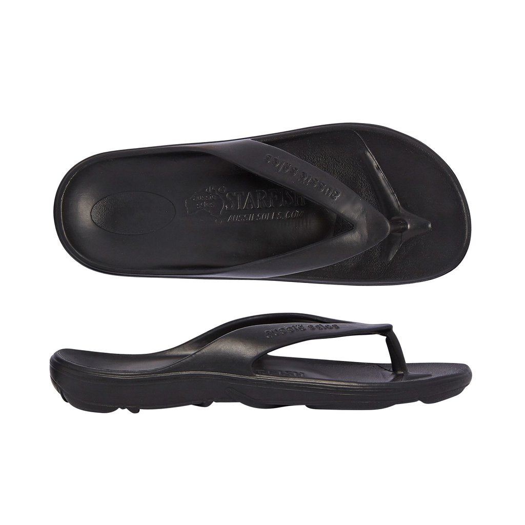 Black Starfish Classic 2.0 Arch Support Thongs